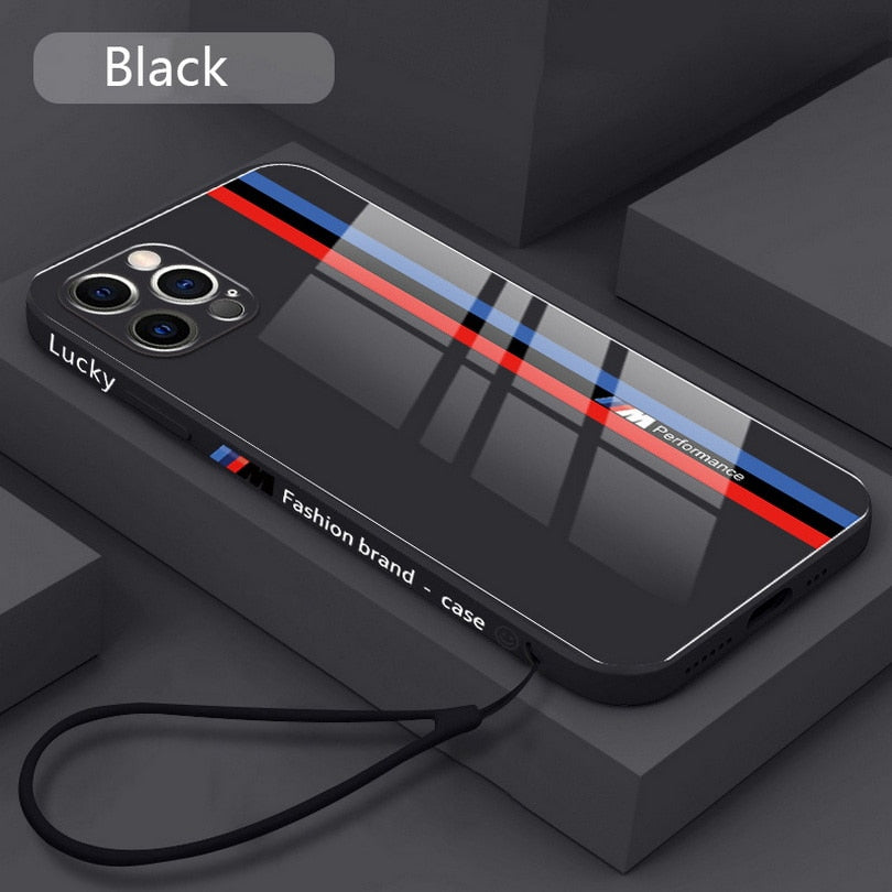 Luxury BMW Pack M Power Phone Cover With Glass