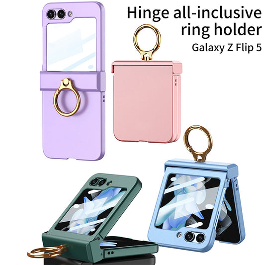 Ultra-thin Matte Case with Ring Bracket & Screen Protective - Z Flip 5