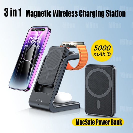 3 In 1 Magnetic Wireless Charger Station