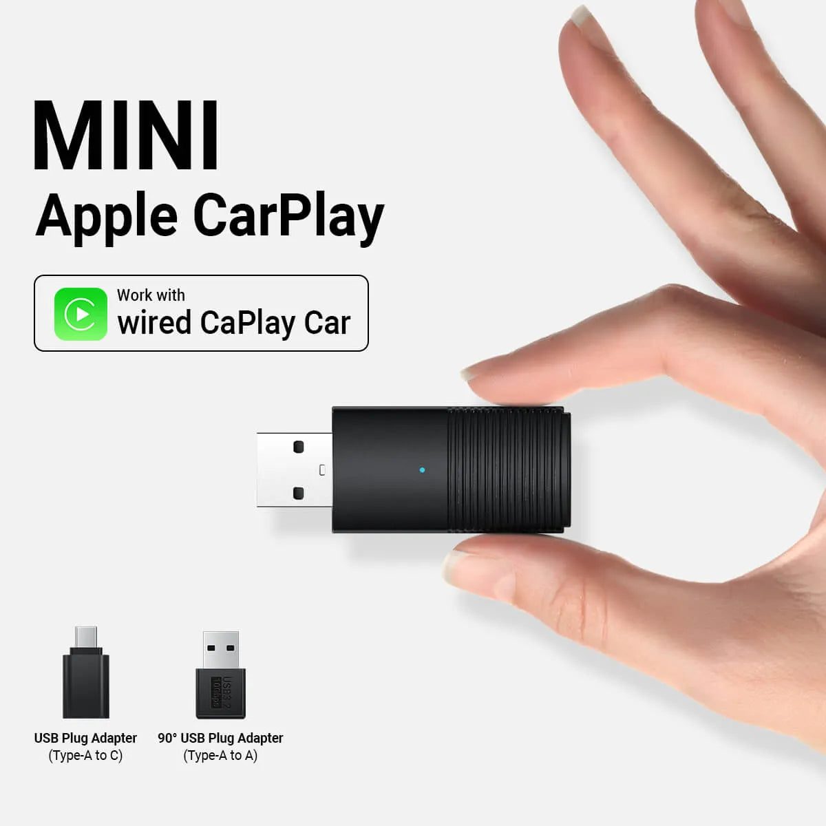 Wireless CarPlay/Android Auto Adapter 2.0 - Mini 360° Upgrade