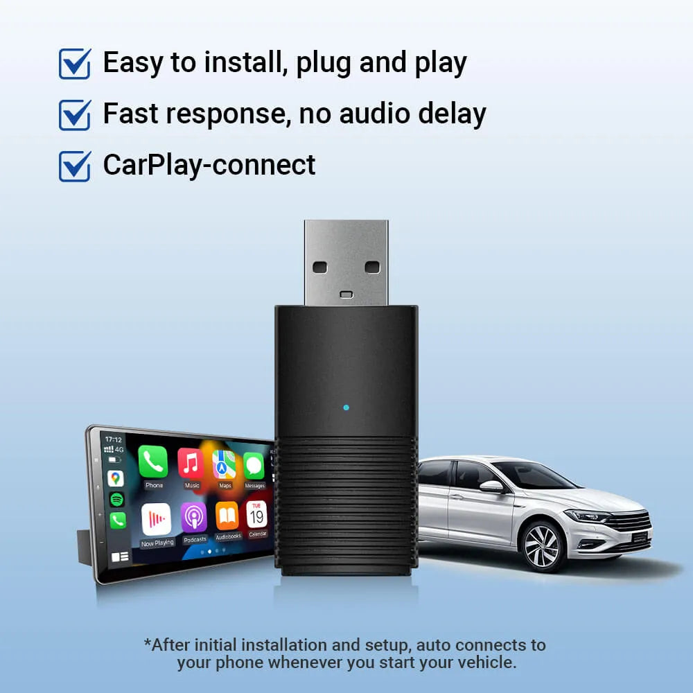 Wireless CarPlay/Android Auto Adapter 2.0 - Mini 360° Upgrade