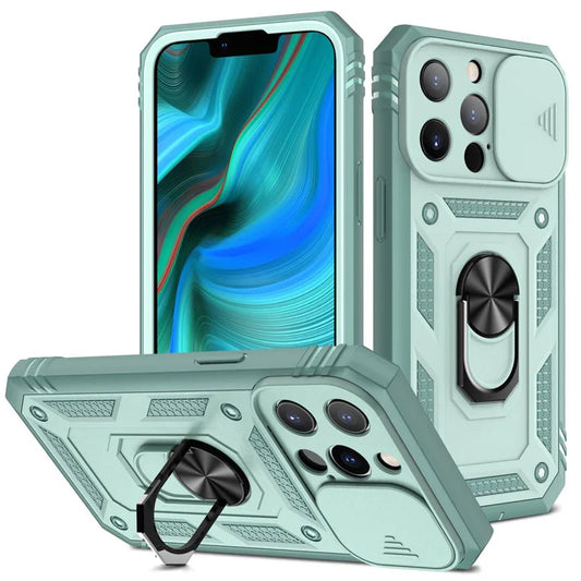 Slide Case for iPhone 16-14 Pro Max - Shockproof & MagSafe