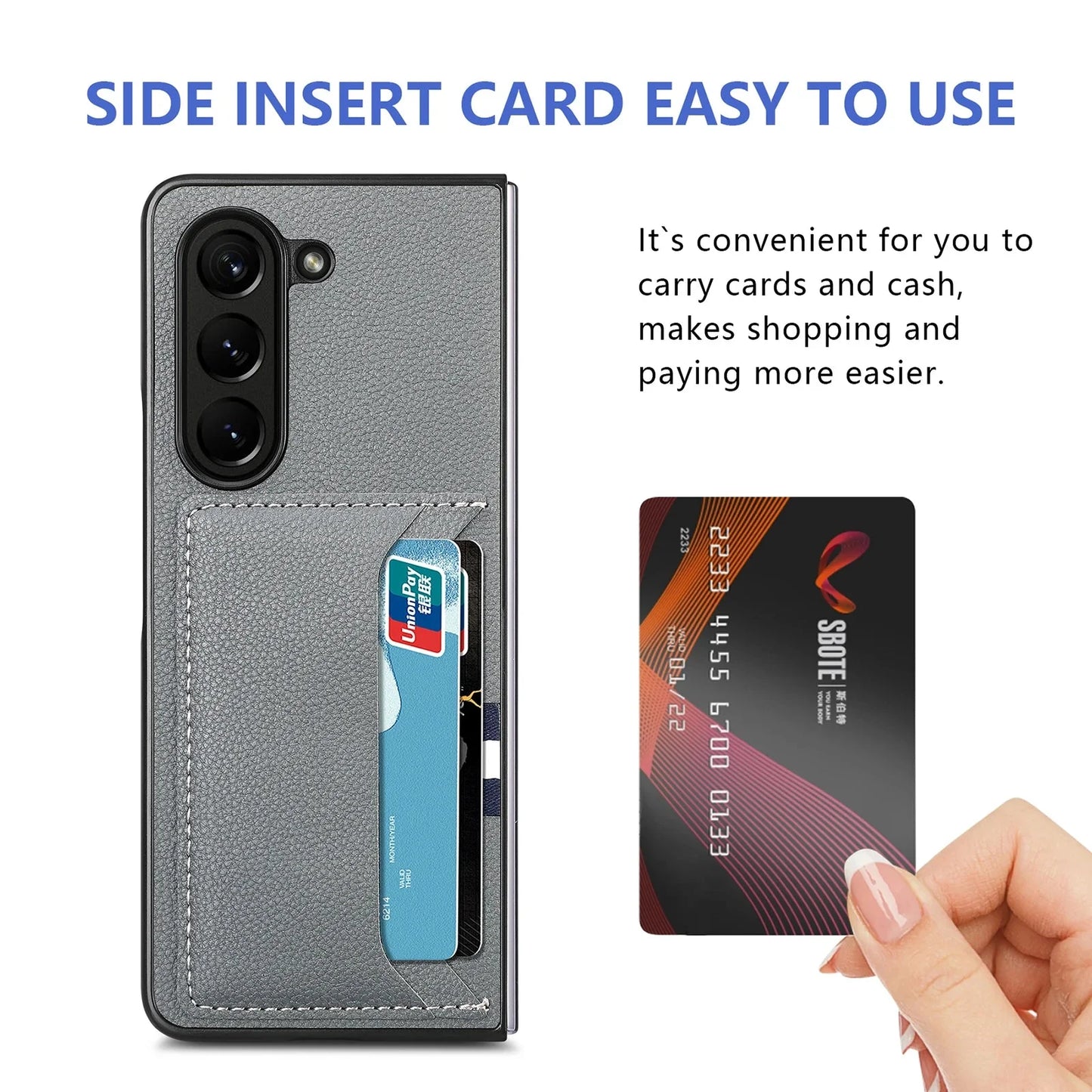 Flex Z Fold 6, 5, 4 Folding Card Slot Case