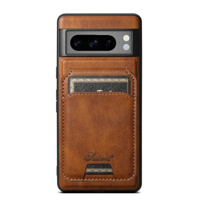 Luxury Leather Detachable Wallet Pixel 8 Pro, 8, 8A Case with Kickstand & MagSafe