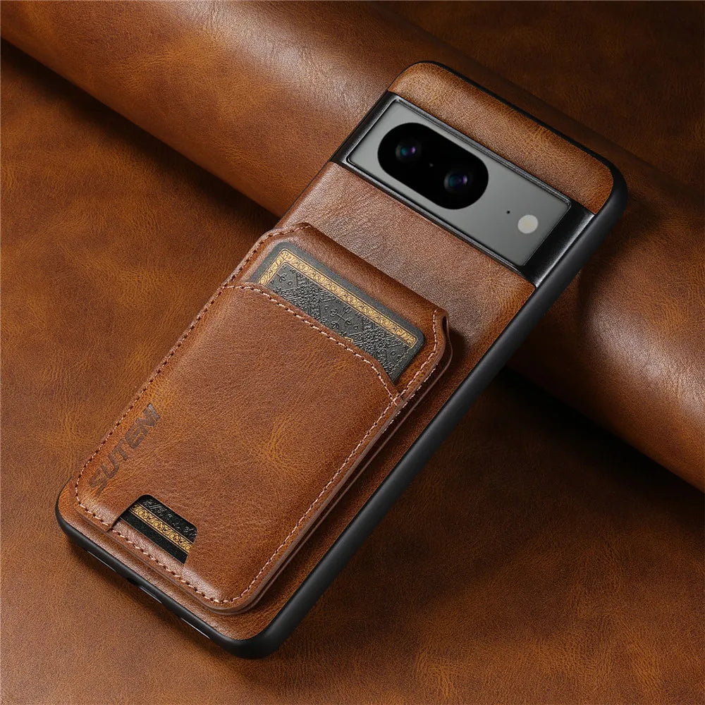 Pixel 8 Series CardHold Leather Wallet Case