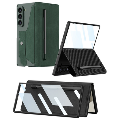 Wallet Z Fold 6, 5, 4 , Pen slot, Leather Case