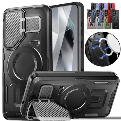 TitanStand S25 Ultra – Magnetic Rugged Case with Metal Camera Stand