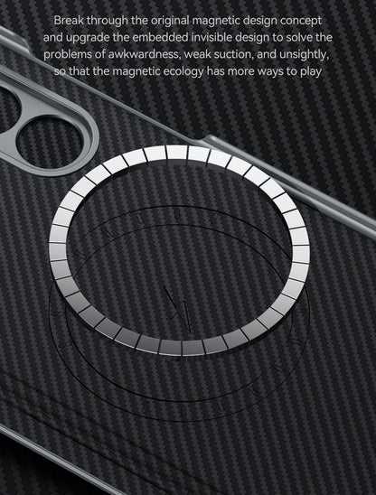 Carbon Z Fold 6, 5, 4 Magnetic Wireless Charging Case