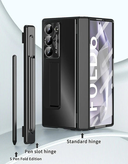 Alloy Z Fold 6, 5 Pen slot, Kickstand Soft Case