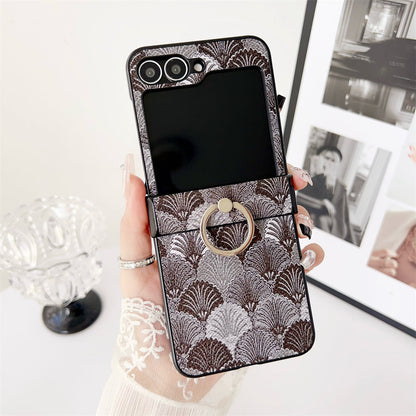 Glam Z Flip 6, 5 Luxury Shockproof  Ring Case