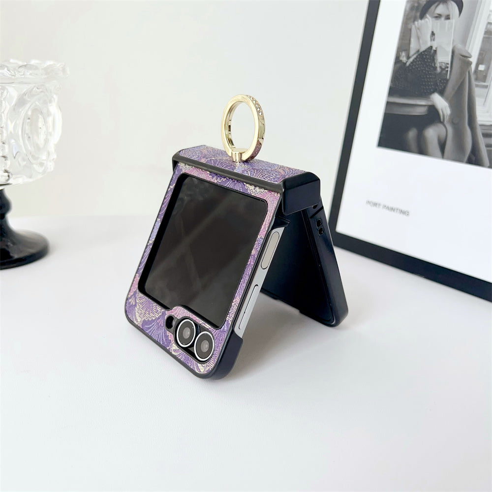 Glam Z Flip 6, 5 Luxury Shockproof  Ring Case