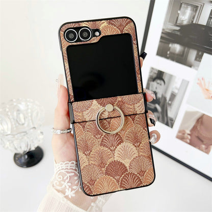 Glam Z Flip 6, 5 Luxury Shockproof  Ring Case