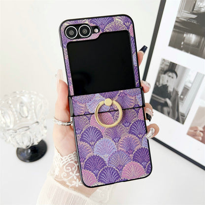 Glam Z Flip 6, 5 Luxury Shockproof  Ring Case