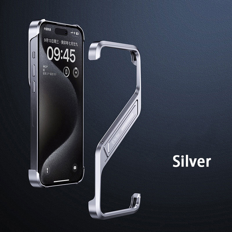 SlimKick Metal Frameless Design & Multi-Angle Stand Case for iPhone