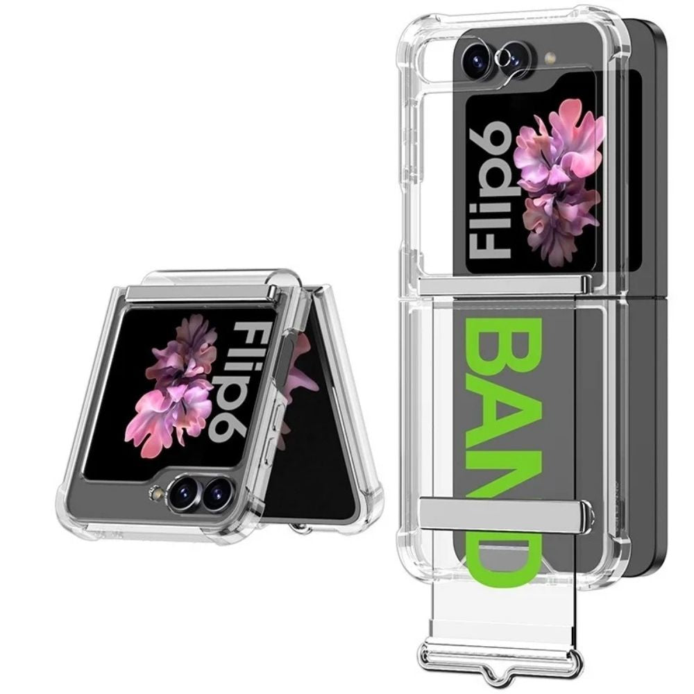 Air Z Flip 6, 5, 4 Transparent Wrist Strap Case