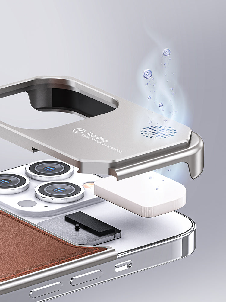 Cool Leather  iPhone 16, 15, 14 Magnetic & Heat Dissipating Case