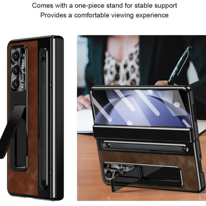 Vantage Z Fold 6, 5, 4 Leather Pen Slot Stand Case