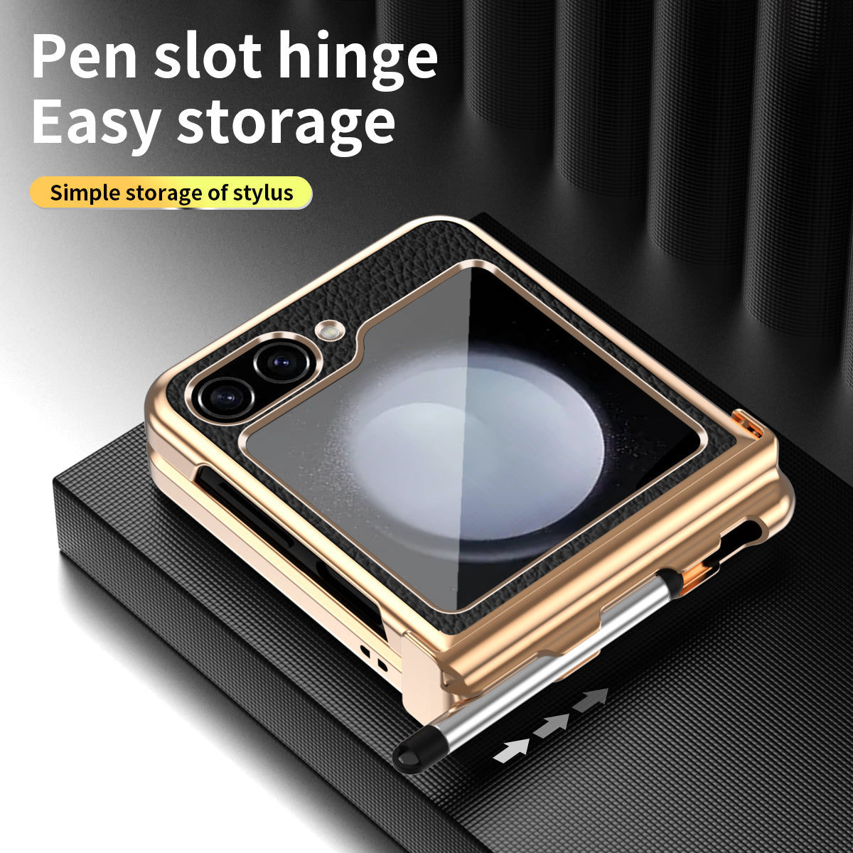 Magnetic Hinge Flip  6, 5, 4  Pen Slot Case