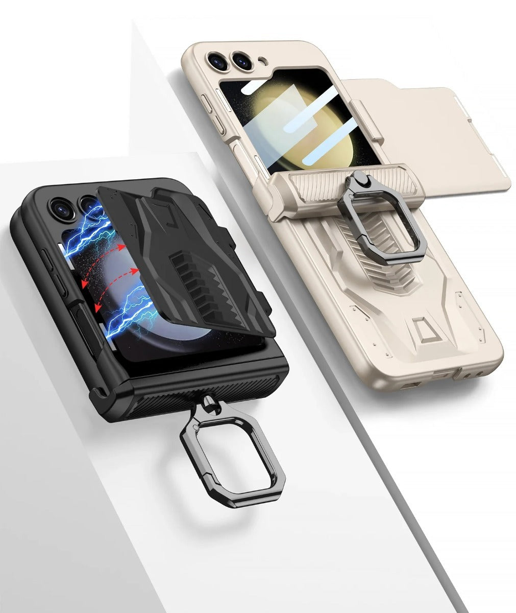 Hinge Z Flip 5, 6 Toughened Film Armor Case