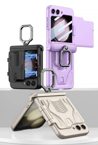 Hinge Z Flip 5, 6 Toughened Film Armor Case