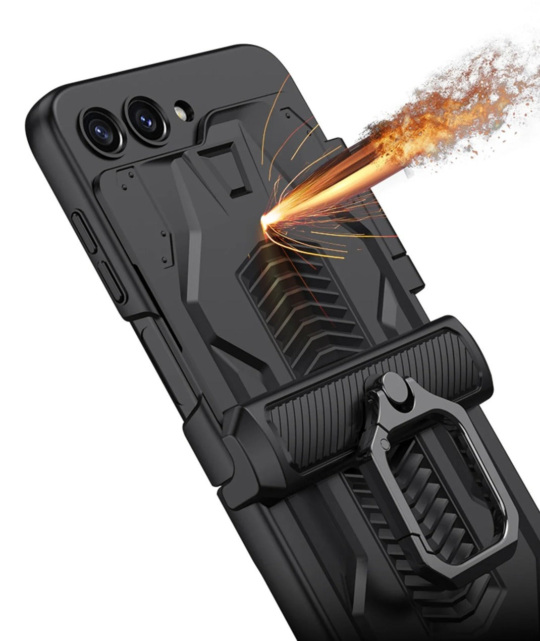 Hinge Z Flip 5, 6 Toughened Film Armor Case