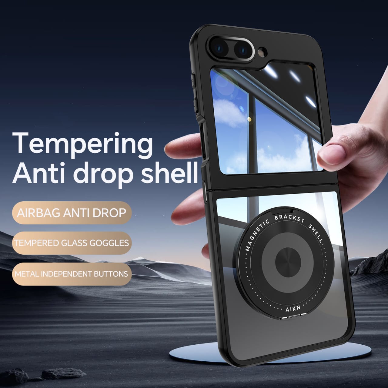 Shield Z Flip 6 Full Protection Magnetic Case