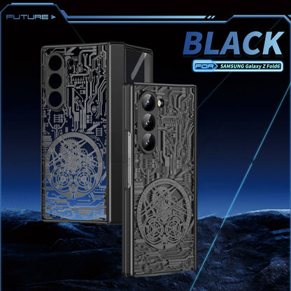 Mecha Z Fold 6, 5, 4, 3 Electroplated Hinge Case