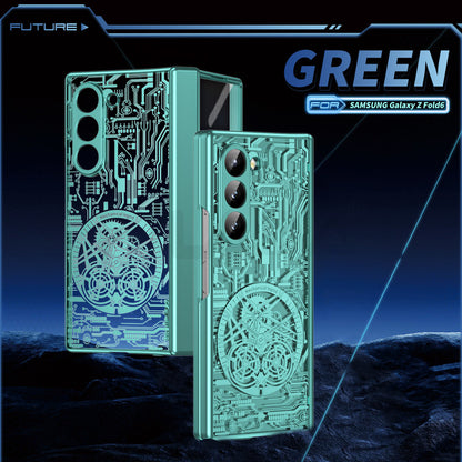 Mecha Z Fold 6, 5, 4, 3 Electroplated Hinge Case