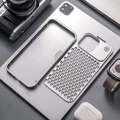 Metal iPhone 14-16 Pro Max Fragrance & Cooling Design Case