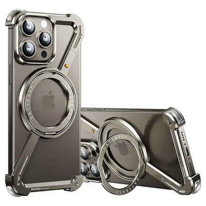 AeroShield Z Stand  Magnetic 360° Rotating Frame & Shockproof iPhone Case