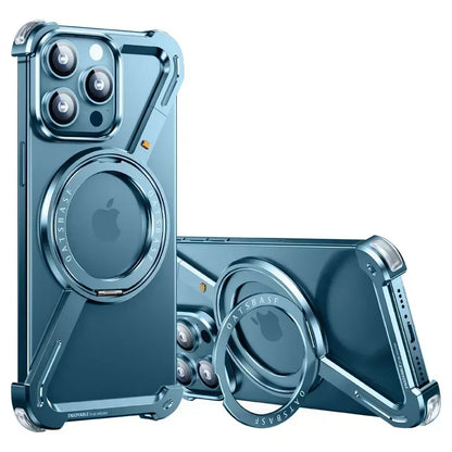 AeroShield Z Stand  Magnetic 360° Rotating Frame & Shockproof iPhone Case