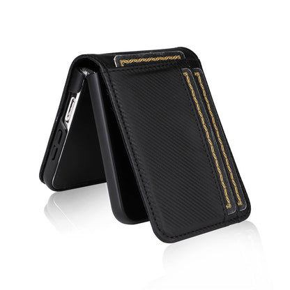 Flip Carbon Wallet Cover - Z Flip 6 & 5 Multi-Card Slot Case