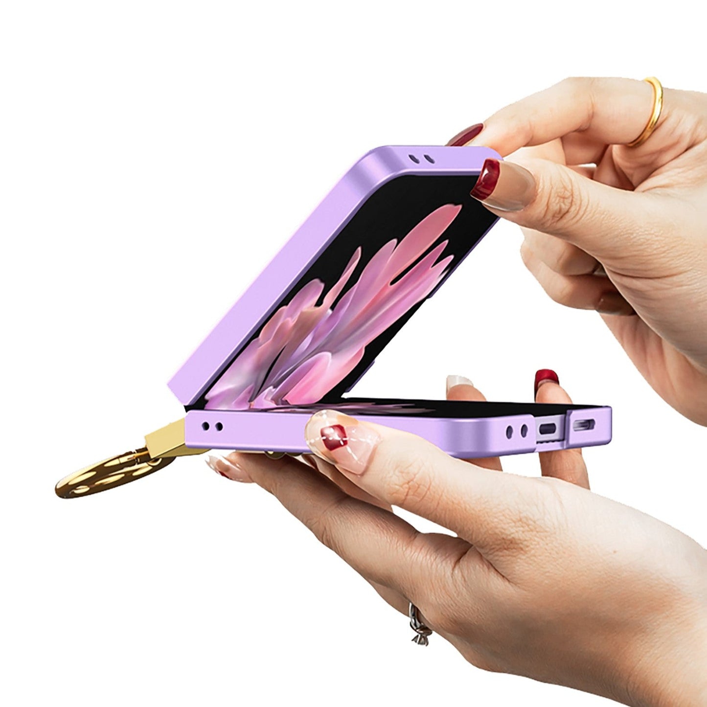 Slim Z Flip 6 Ultra-Thin Case with Ring Holder