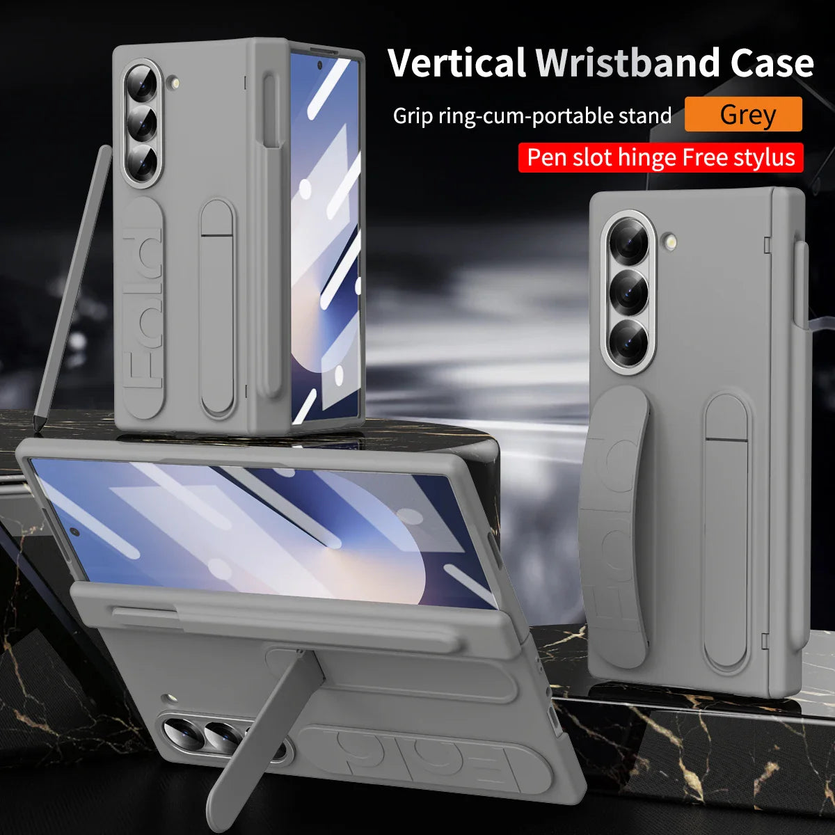 PenShield  Z Fold 6, 5  Pen Holder & Hinge Protection Case