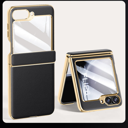 Velvet Z Flip 6, 5 Luxe Armor Case