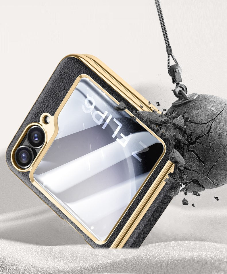 Velvet Z Flip 6, 5 Luxe Armor Case