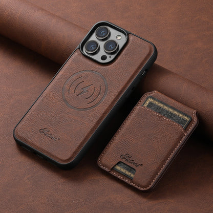 Leather iPhone 16-14 Pro - Detachable Wallet & Camera Protection Case