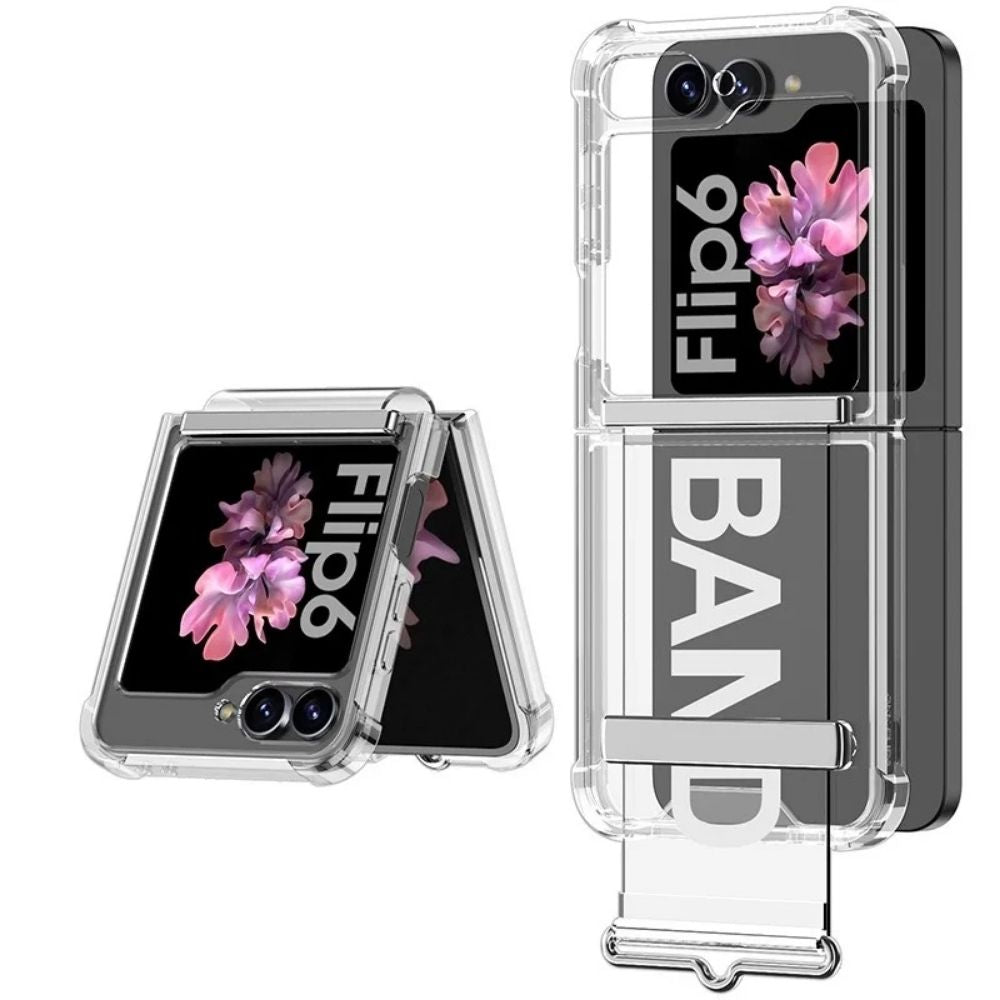 Air Z Flip 6, 5, 4 Transparent Wrist Strap Case