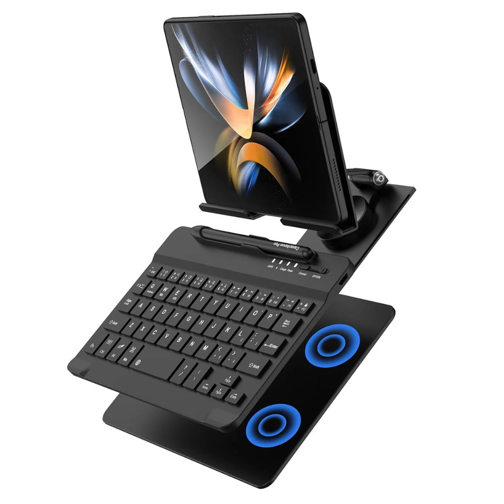 Desk Z Fold Wireless Keyboard, 360° Stand, Mouse, Pen Set