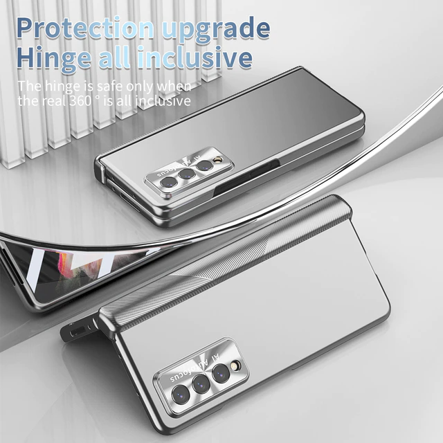 All Inclusive Metal Magnetic Case with Dual-Hinge & S Pen Holder - Z Fold 5