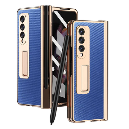 Leather Kickstand Case II (Pen slot) - Z Fold 3