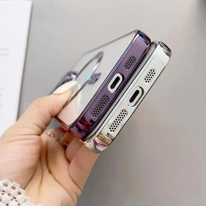 Magsafe Magnetic Clear Camera Lens Protector Case for iPhone 15 Series