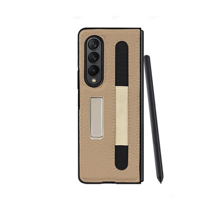 Leather Kickstand Case (Pen slot) - Z Fold