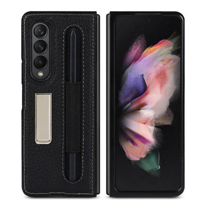 Leather Kickstand Case (Pen slot) - Z Fold